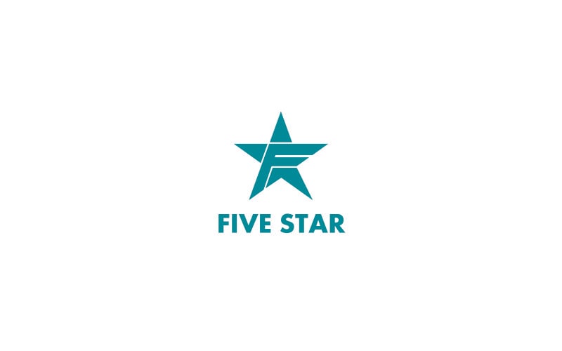 Five Star - F Letter Logo Template
