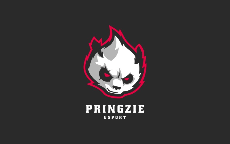 Pringzie Panda Sport i E sport Logo