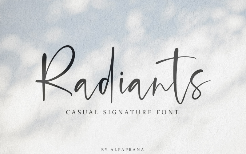 Radiants - fonte de assinatura casual
