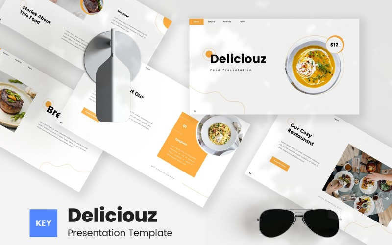 Deliciouz - Food Keynote-Vorlage