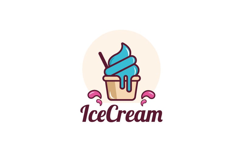 Ice Cream Logo Design Vector Download