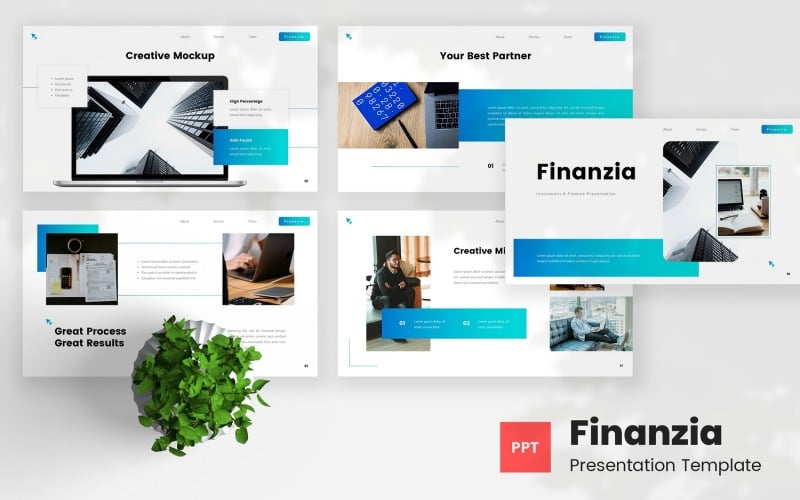 Finanzia - Investment & Finance PowerPoint Template