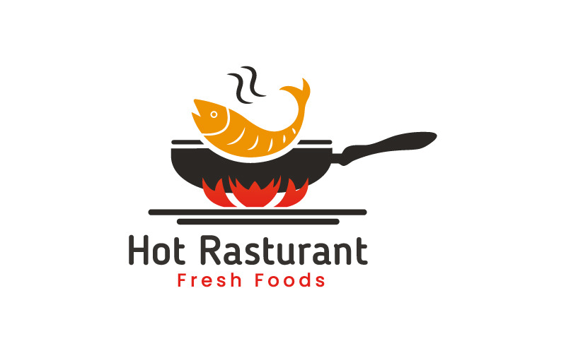 İş İçin Restoran Düzenlenebilir Logo Tasarım Şablonu