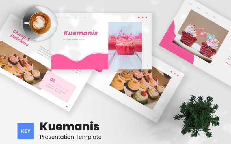 Kuemanis - modelo de apresentação de cupcake