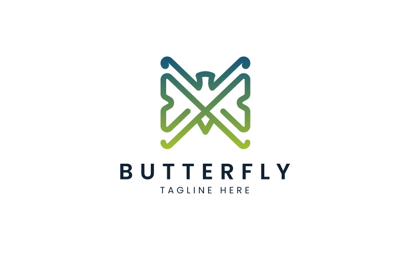 Modèle de conception de logo papillon pour votre projet