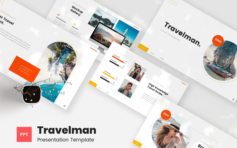 Travelman - Resor PowerPoint presentationsmallar