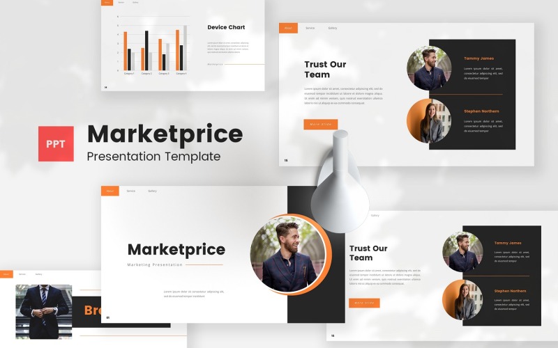 Cena rynkowa — Marketingowy szablon Powerpoint