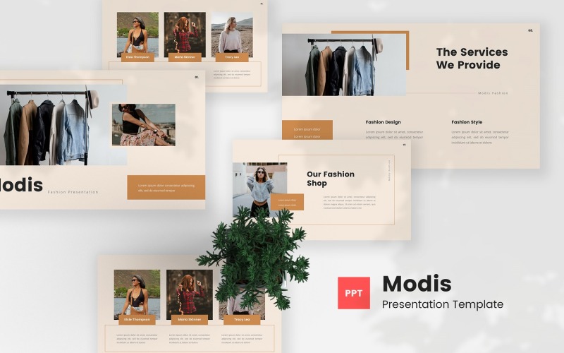 Modis — Mode Powerpoint-sjabloon