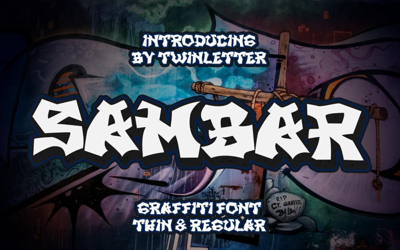 SAMBAR - písmo ve stylu Graffiti