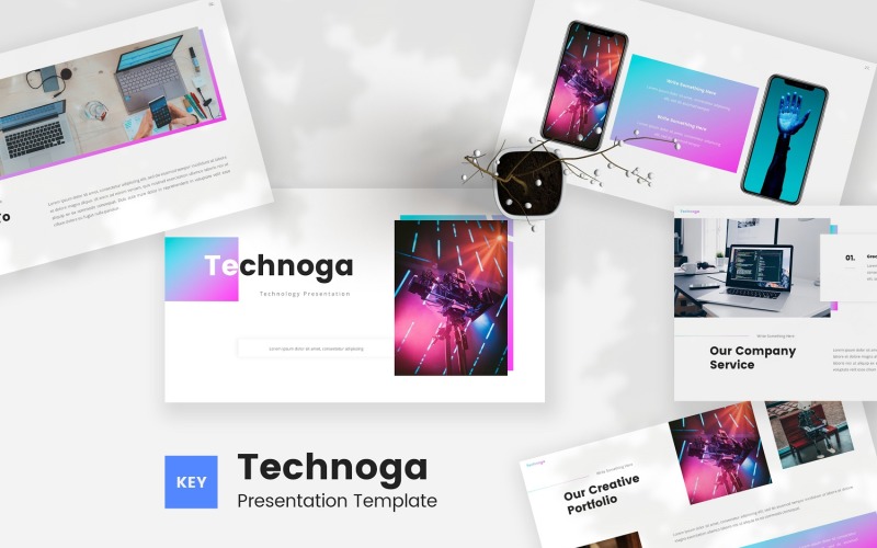 Technoga — 技术主题演讲模板