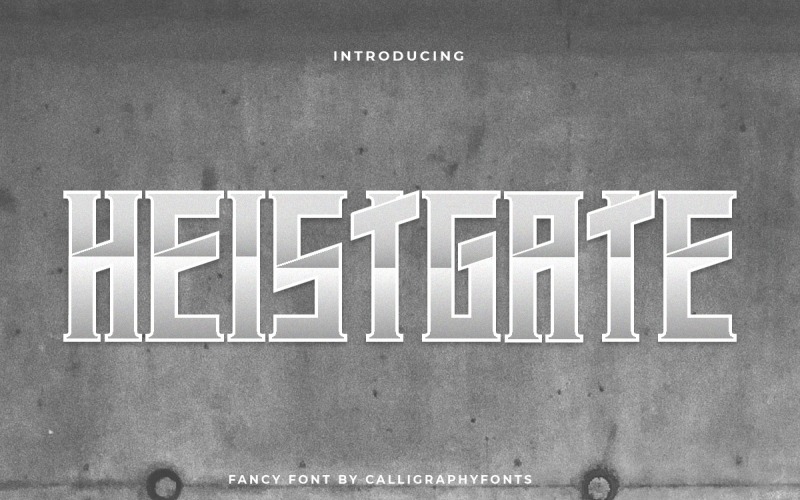 Fonte de exibição Heistgate Sans Serif