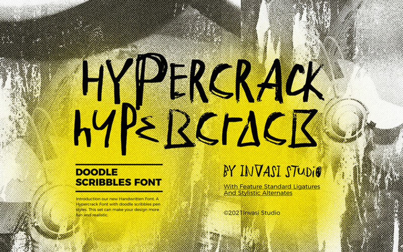 Hypercrack - Police de Griffonnages