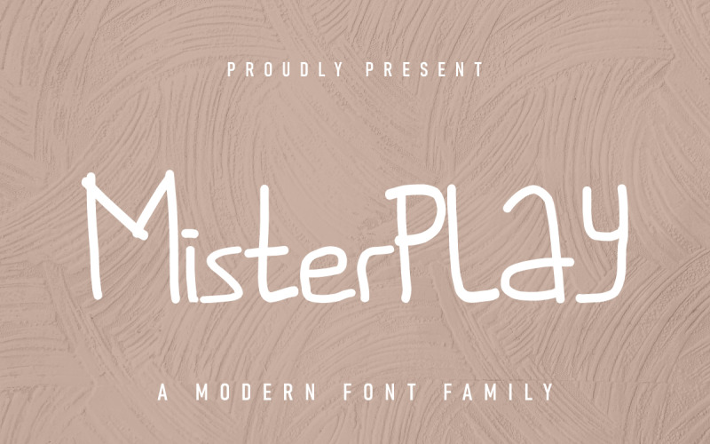 Игривый дисплейный шрифт Misterplay