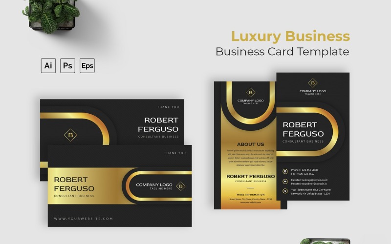 Luxus-Business-Visitenkarte