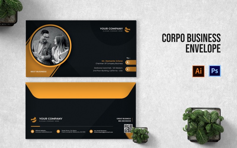 Corpo Business Envelope Template