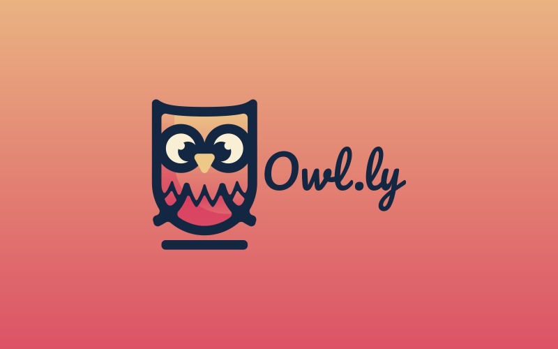 Style de logo de mascotte de couleur de hibou