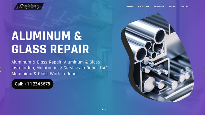 Aluminium Fixer & Glass Services Multipurpose Website Template