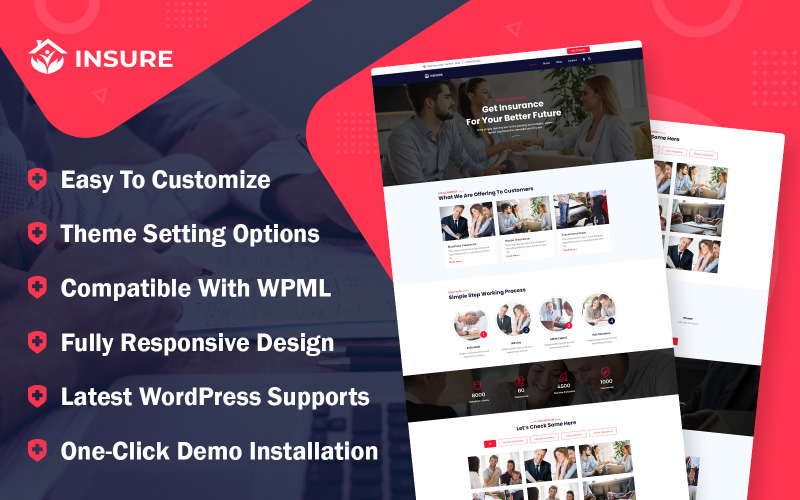 Insure - Tema de WordPress para empresas de agencias de seguros