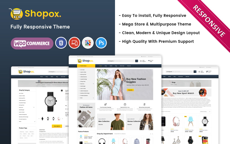 Shopox - Multifunctionele Woocommerce Store