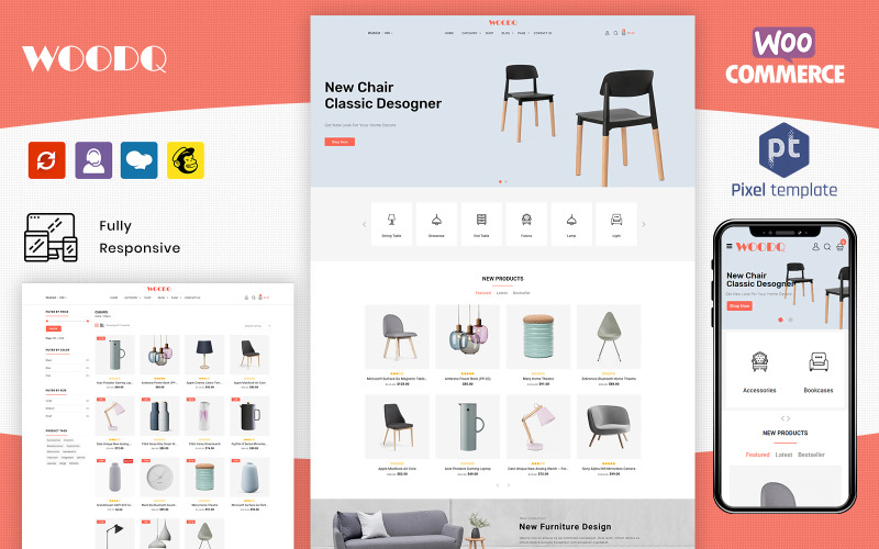 Woodq - Furniture WooCommerce WordPress