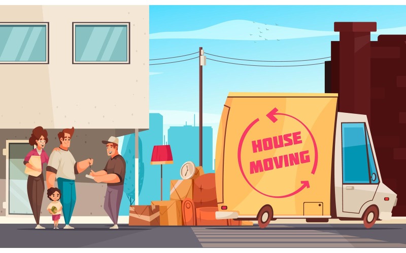 Moving New House 210312642 Vector Illustration Concept