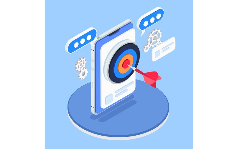 Aso Application Store Optimization Isometric 210220108 Vector ...