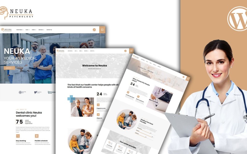 Tema WordPress de Prática de Terapia Nueka