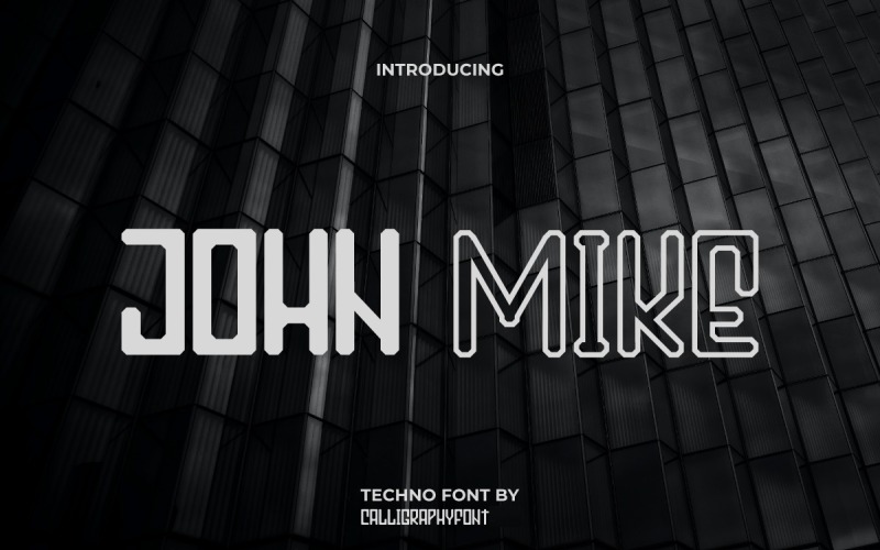 John Mike bezpatkové zobrazení písma