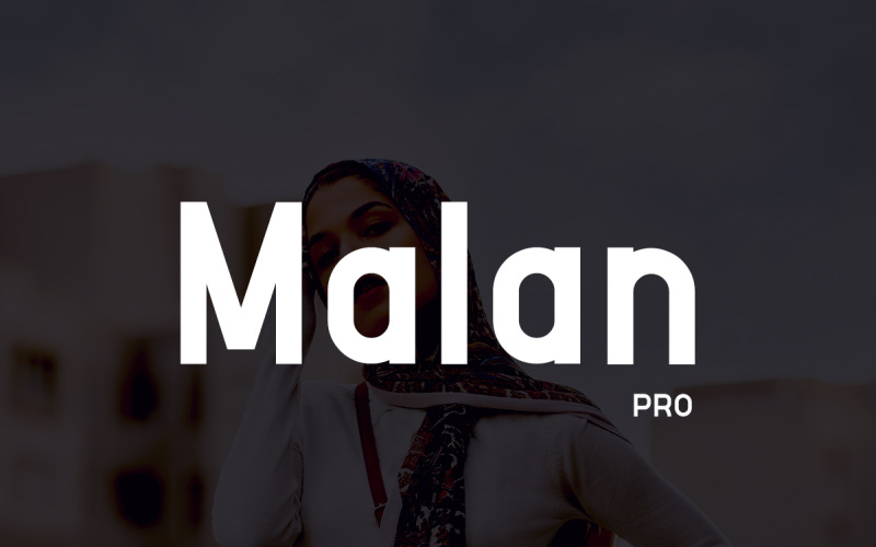 Malan.pro - Speciaal minimalistisch lettertype