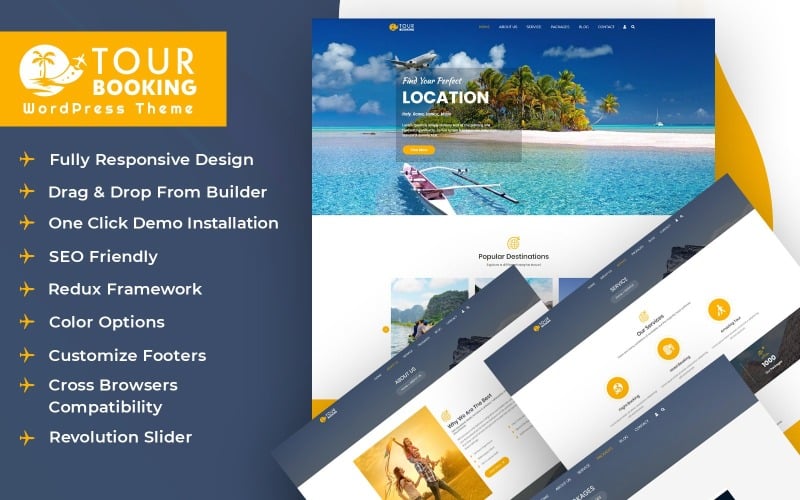 使用 AI 内容生成器的旅游预订 WordPress 主题