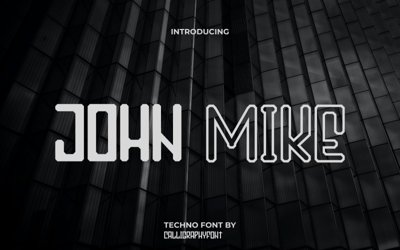 Відображувальний шрифт John Mike Sans Serif