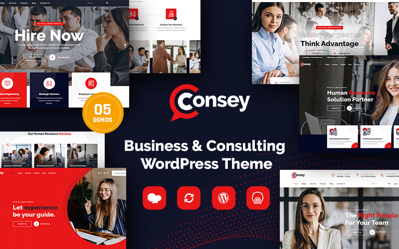 Consey - Tema de WordPress para empresas y consultas