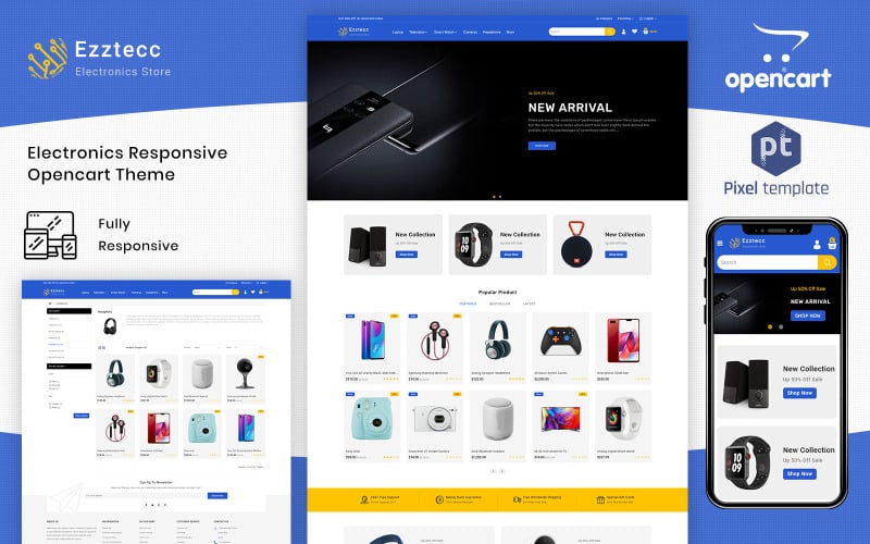 Ezztecc - Многоцелевая электроника OpenCart
