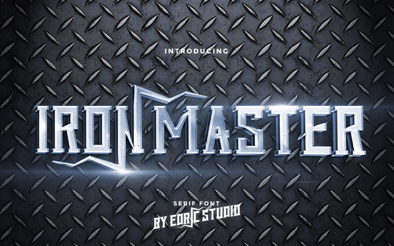 Unikalna czcionka do wyświetlania Iron Master