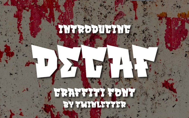 DECAF – Graffiti stílusú betűtípus megjelenítése