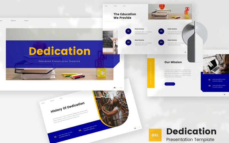 Dédicace — Modèle de diapositives Google pour l'éducation