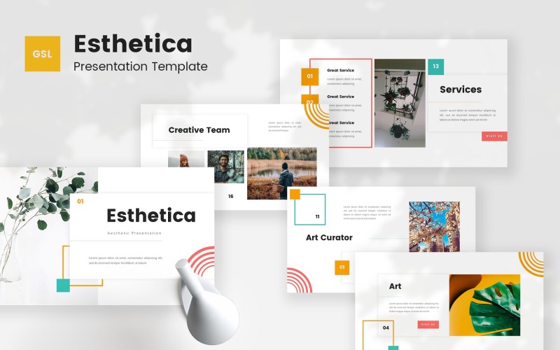 Esthetica - Шаблон эстетических презентаций Google
