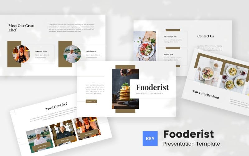 Fooderist – Шаблон головної інформації про їжу
