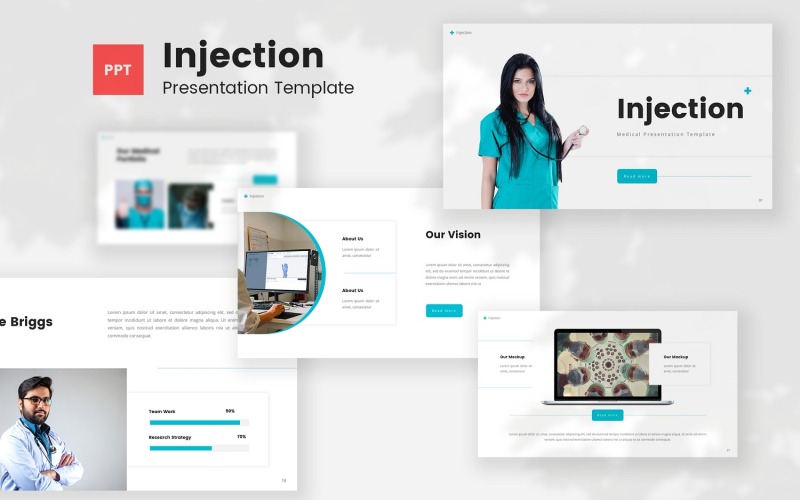 Injectie - Medische PowerPoint-sjabloon