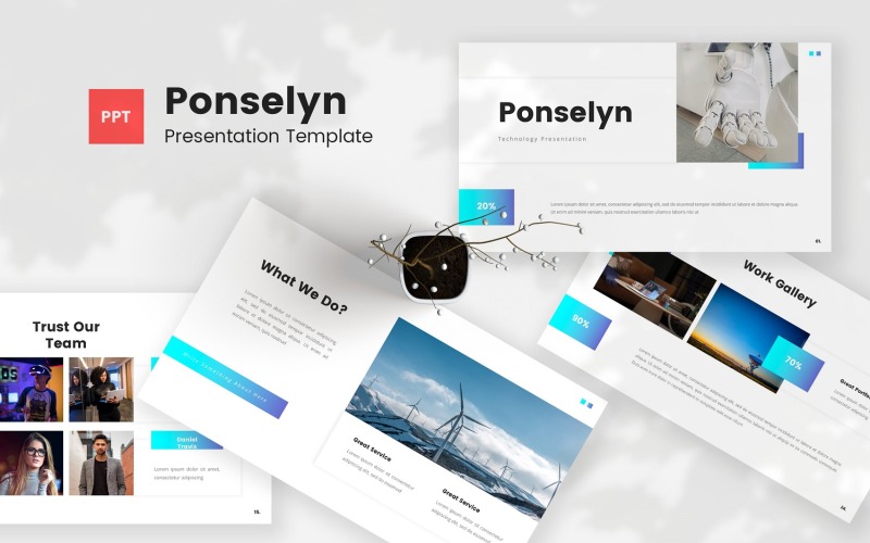 Ponselyn - Technologie Powerpoint-sjabloon