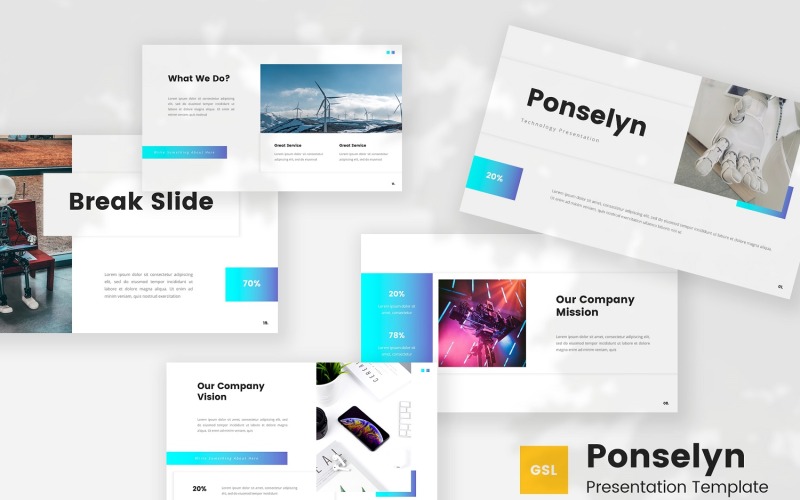 Ponselyn - Teknoloji Google Slayt Şablonu