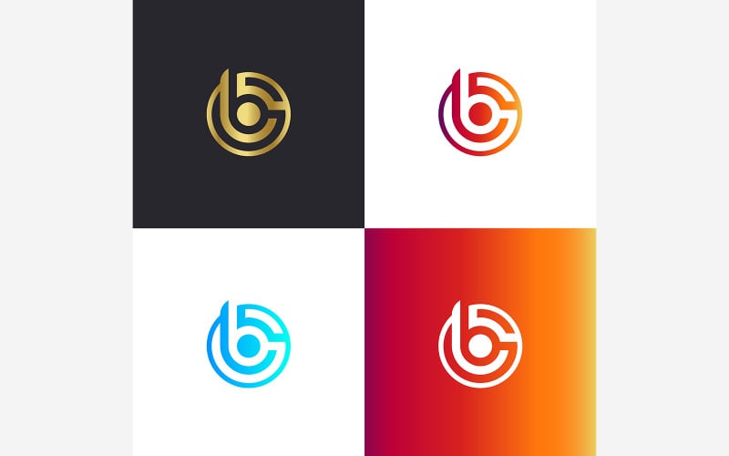 B betű Zene Logo Tervező Vektor Sablon