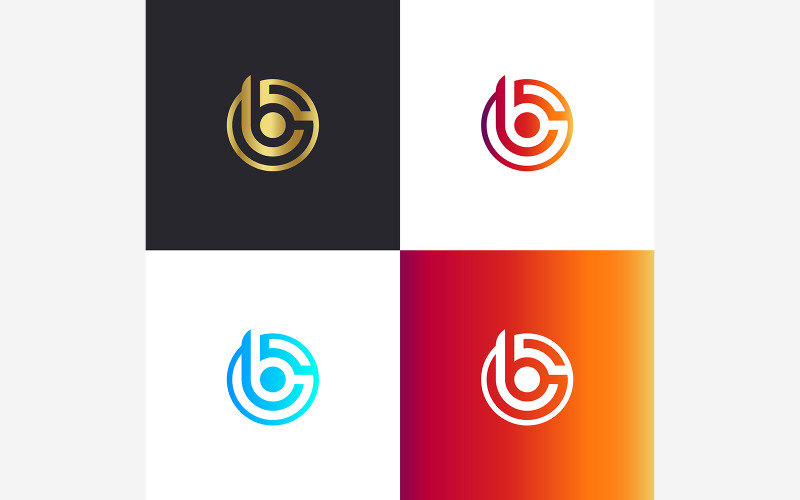 B Harfi Müzik Logo Tasarım Vektör Şablonu