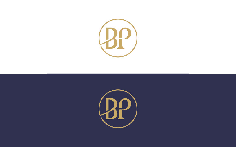 BP Letter Business Logo Design Vector Template lub PB Circle Logo Design