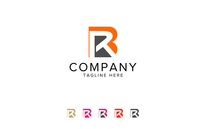 BR Lettre Logo Design Vector ou RB Logo Concept Vector Template