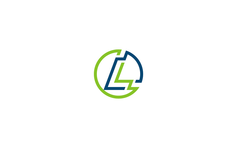 Písmeno LL Logo Design Vektorové šablony