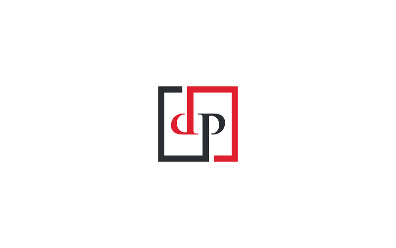 DP 标志业务模板或 PD 字母标志设计