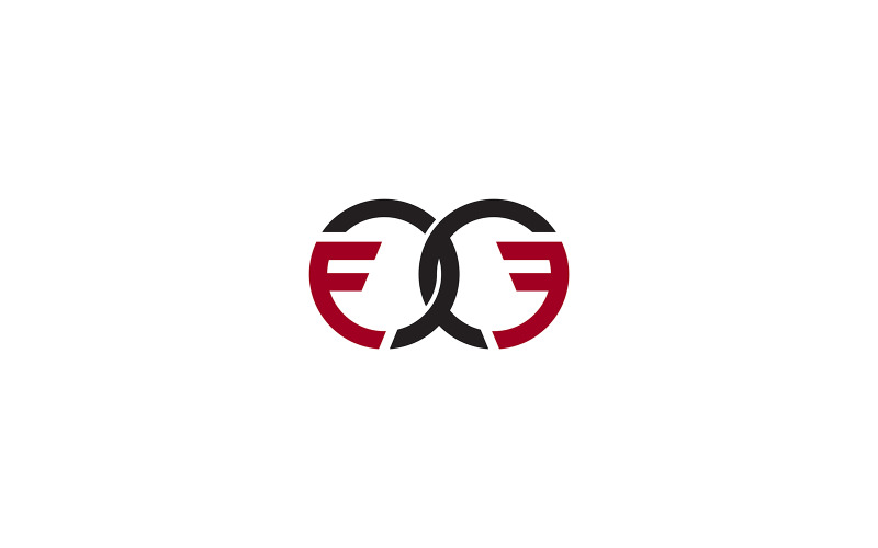 FF Logo Design vektorové šablony nebo F & F dopis Logo Design obchodní šablona