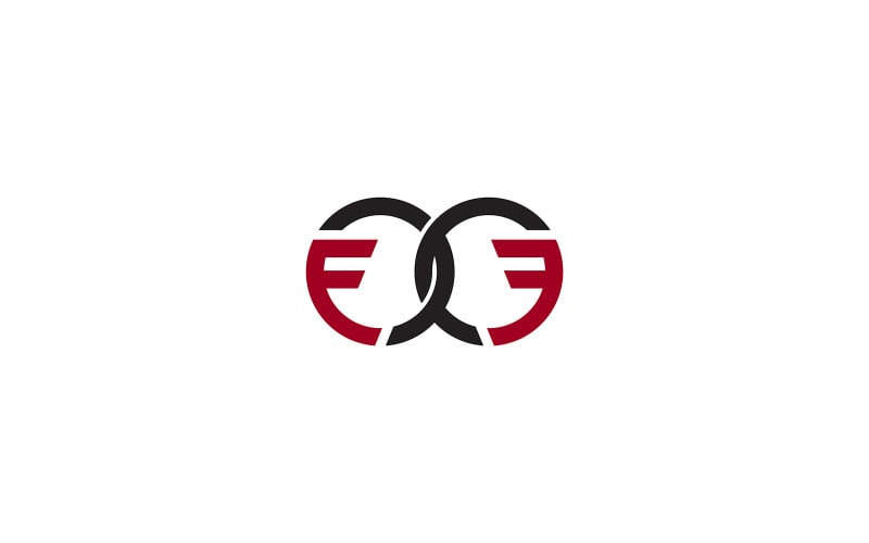 FF векторний шаблон дизайну логотипу або бізнес-шаблон дизайну логотипу F & F Letter