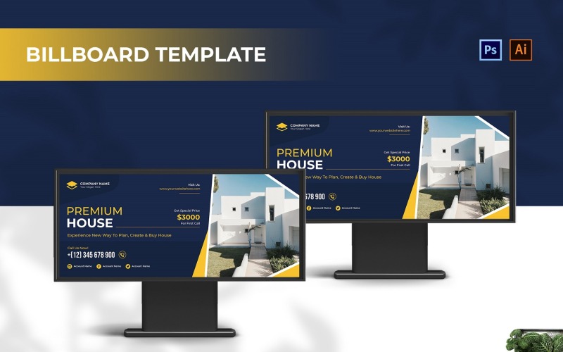 Premium House Billboard Landskap